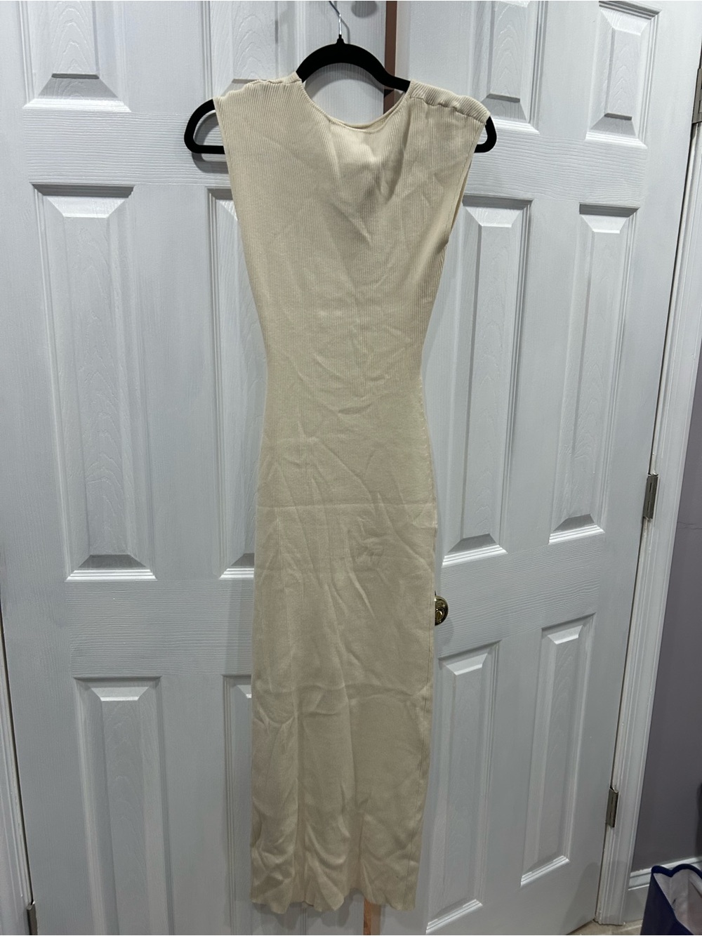 Mimosa Sleeveless Cream Maxi Bodycon Dress